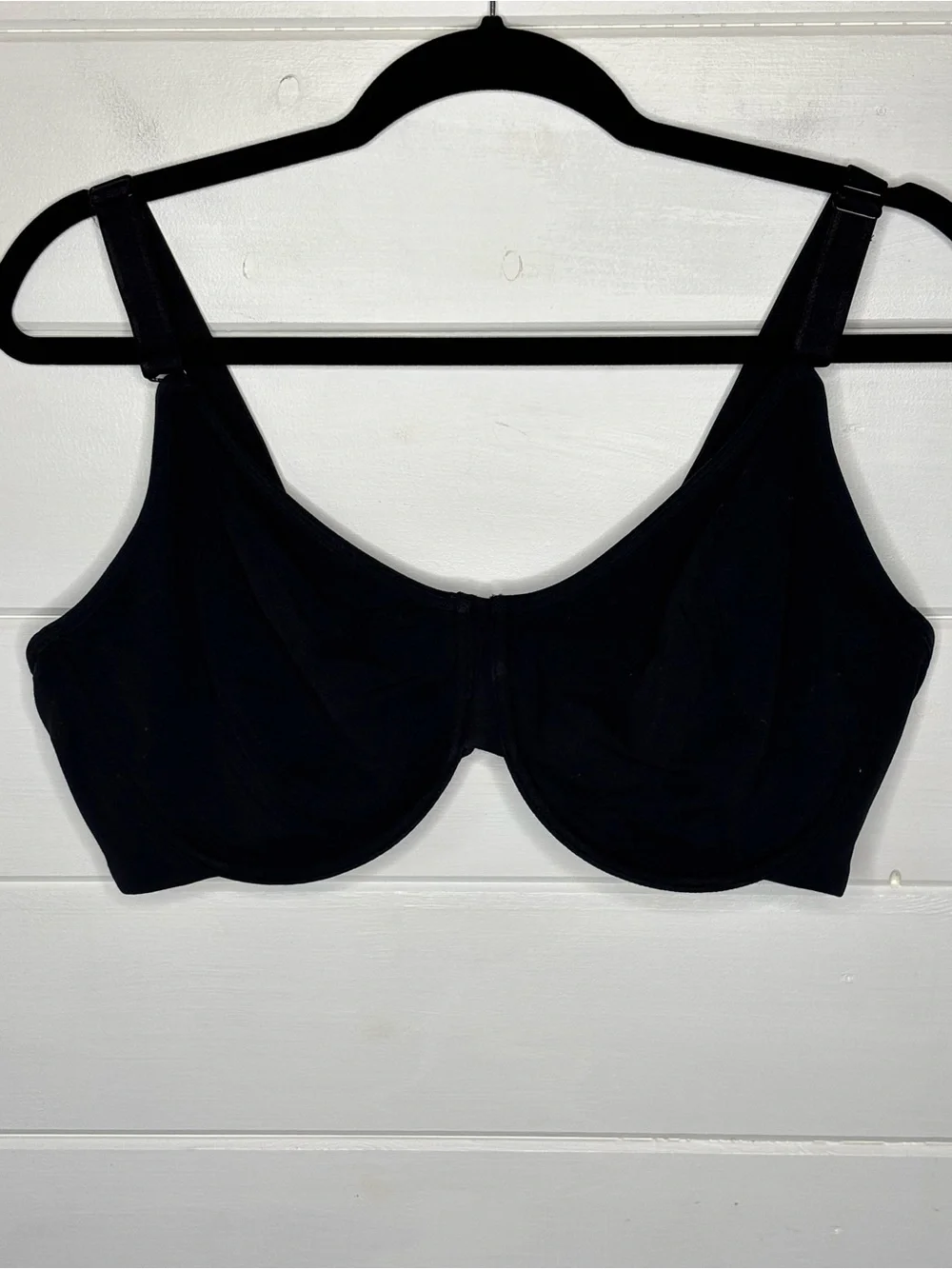 Fruit of the Loom Women’s Cotton Extreme Comfort Black Underwire Bra Size XXL
